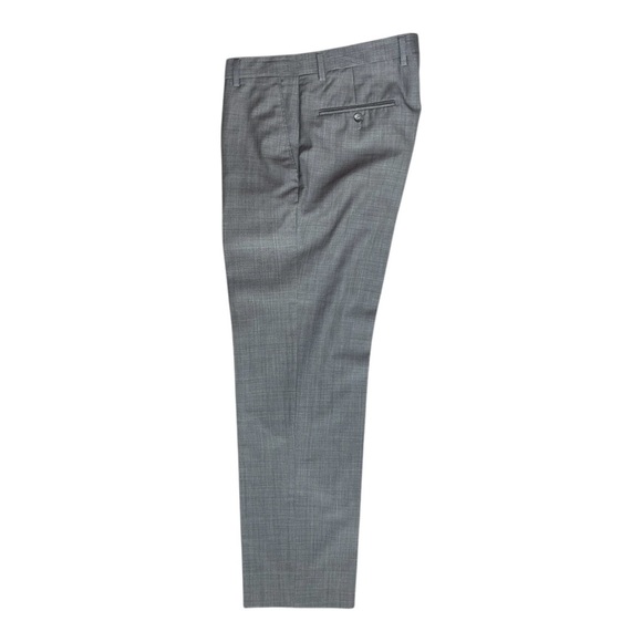 JOS A BANK Reserve Grey Marzotto Wool Dress Pants Mens 35 X 29 (35R) Flat Front - Picture 4 of 12